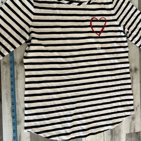 Loft Small 100% cotton nautical blue and white stripped shirt ❤️ embroidered - Picture 7 of 8